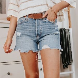 Free People We the Free Makai Cut off Denim Shorts 28